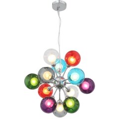 SL431.153.12 Люстра подвесная ST-Luce Хром/Разноцветный, Белый G9 12*5W DUALITA SL431.153.12 Люстра подвесная ST-Luce Хром/Разноцветный, Белый G9 12*5W DUALITA