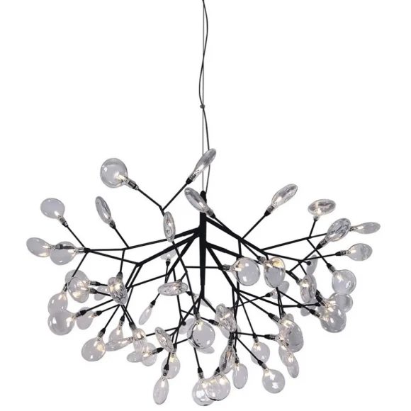 Светильник подвесной Crystal Lux EVITA SP63 BLACK/TRANSPARENT