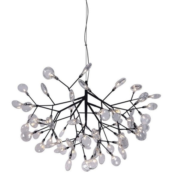 Светильник подвесной Crystal Lux EVITA SP63 BLACK/TRANSPARENT
