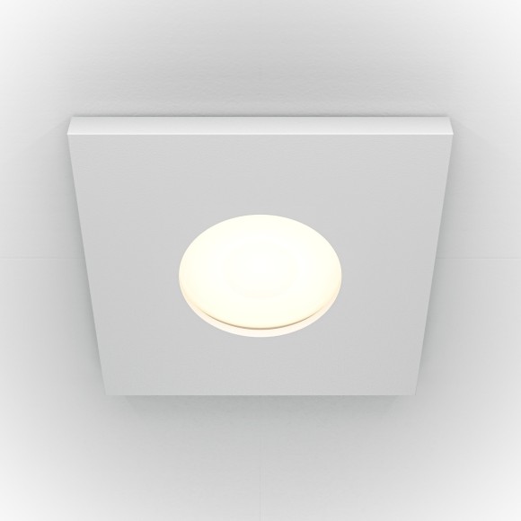 Встраиваемый светильник Maytoni DL083-01-GU10-SQ-W Stark IP65 под лампу 1xGU10 50W
