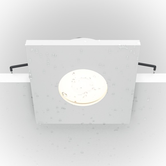 Встраиваемый светильник Maytoni DL083-01-GU10-SQ-W Stark IP65 под лампу 1xGU10 50W