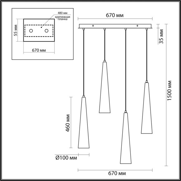 Люстра ODEON LIGHT LUMP 5043/42L