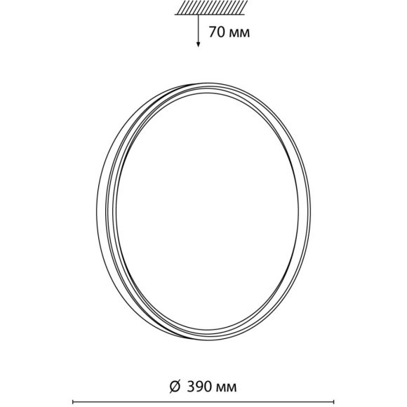 Настенно-потолочный светильник Sonex 7619/DL SAVI IP43 светодиодный LED 48W