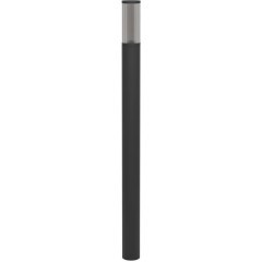 901035 Уличный напольный светильник SALLE, 1X15W (E27), IP54, H1100, алюминий, пластик, чёрный/пластик, полупрозрачный