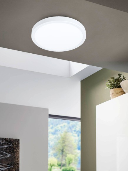 99227 Светодиодный накладной светильник FUEVA 5, 20.5W (LED), ?285, H28, 2500lm, 4000K, сталь, белый 99227 Светодиодный накладной светильник FUEVA 5, 20.5W (LED), ?285, H28, 2500lm, 4000K, сталь, белый