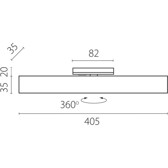 Светодиодный линейный светильник на однофазный двужильный трек Lightstar Lilla 202146