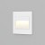 DK3050-WH Светильник встраиваемый в стену, IP 20, LED 3000, 1 Вт, белый, пластик