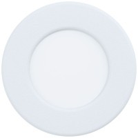 99206 Светодиодный встраиваемый светильник FUEVA 5, 2,7W (LED), ?86, ET26, IP44, 360lm, 4000K, сталь, бел