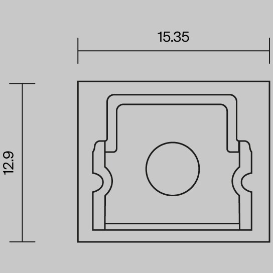 Комплект заглушек (для профиля 26×30) 2 шт., 642053 Комплект заглушек (для профиля 26×30) 2 шт., 642053