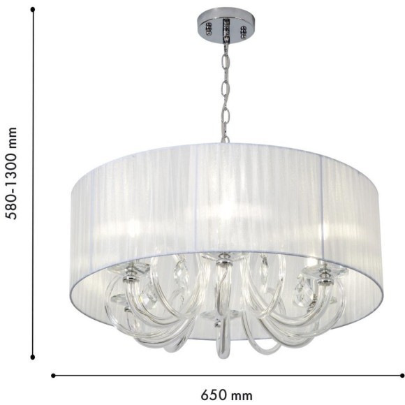 Подвесная люстра Snow 1698-6P Подвесная люстра Snow 1698-6P