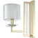NICOLAS AP1 GOLD/WHITE 3401/401 Crystal Lux Бра золотое с прозрачным и белым стеклянным плафоном, E14 1 × 60 Вт, IP20, 220 В