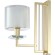 NICOLAS AP1 GOLD/WHITE 3401/401 Crystal Lux Бра золотое с прозрачным и белым стеклянным плафоном, E14 1 × 60 Вт, IP20, 220 В