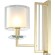 NICOLAS AP1 GOLD/WHITE 3401/401 Crystal Lux Бра золотое с прозрачным и белым стеклянным плафоном, E14 1 × 60 Вт, IP20, 220 В