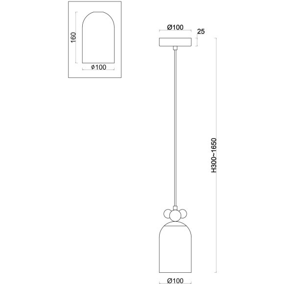 Подвесной светильник Freya FR5365PL-01CH