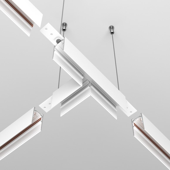 Т-образный соединитель для накладного шинопровода Maytoni Exility TRA034CT-41W Т-образный соединитель для накладного шинопровода Maytoni Exility TRA034CT-41W