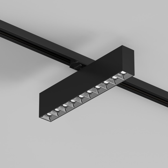 Однофазный двужильный светодиодный трековый светильник Denkirs DK6444-BK Edder 4000К 1560Лм CRI90+ 24° 20Вт