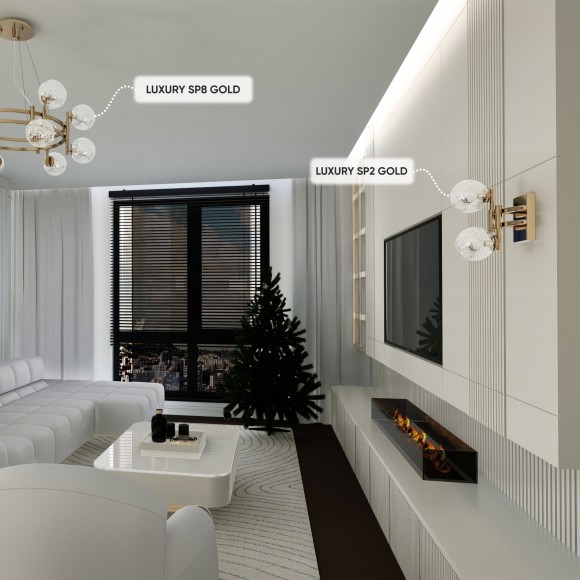 Бра Crystal Lux LUXURY AP2 GOLD Бра Crystal Lux LUXURY AP2 GOLD