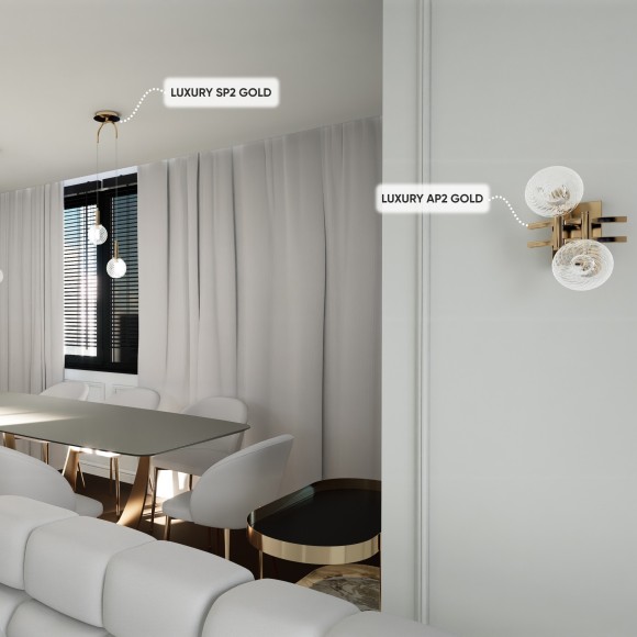 Бра Crystal Lux LUXURY AP2 GOLD Бра Crystal Lux LUXURY AP2 GOLD