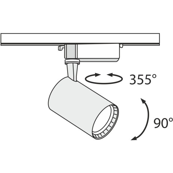 Трековый светильник Technical TR003-1-12W4K-W