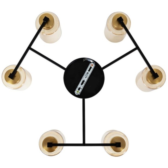 Люстра потолочная Arte Lamp A7027PL-6BK LEO под лампы 6xE14 40W