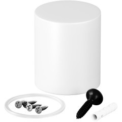 Торцевая металлическая заглушка Nemo D25 белый 20318 Торцевая металлическая заглушка Nemo D25 белый 20318