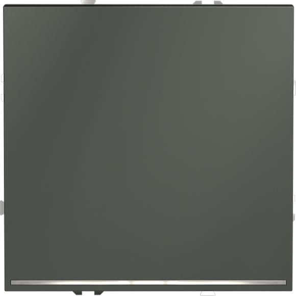 Выключатель встраиваемый VOLTUM S70 одноклавишный с подсветкой 10А, (титан)