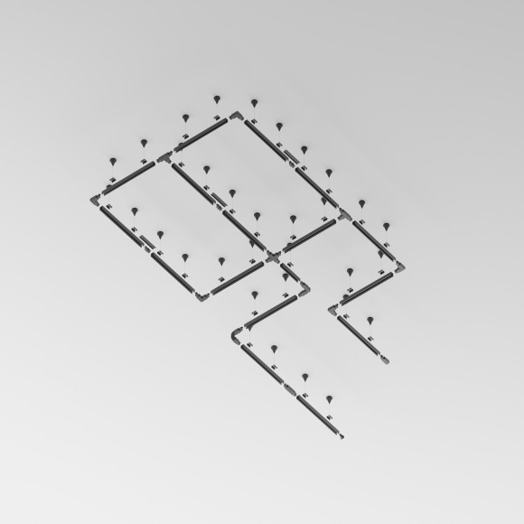 2м черный трехфазный шинопровод Maytoni Trinity TRX005-312B