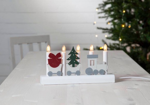 410405 EGLO JULIA Новогодний подсвечник с механическим выключателем и штекером, дерево разноцветное, пластик белый 410405 EGLO JULIA Новогодний подсвечник с механическим выключателем и штекером, дерево разноцветное, пластик белый