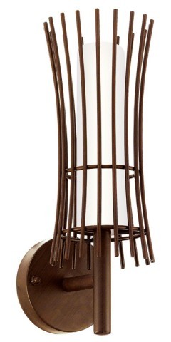 91121 RAIANO Уличный настенный светильник с одной лампой E27, 22Вт, IP44, белый/коричневый 91121 RAIANO Уличный настенный светильник с одной лампой E27, 22Вт, IP44, белый/коричневый