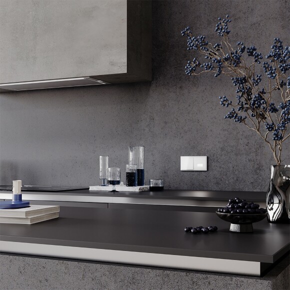 Рамка пластиковая VOLTUM S70 на 2 поста, (белый глянцевый)