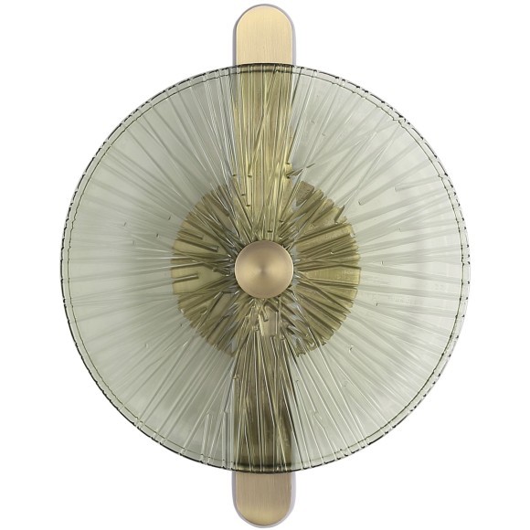 SL6141.321.01 Светильник настенный ST-Luce бронза/зелёный LED 1*11W 4000K WASI