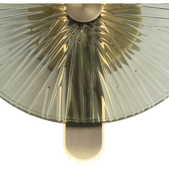 SL6141.321.01 Светильник настенный ST-Luce бронза/зелёный LED 1*11W 4000K WASI