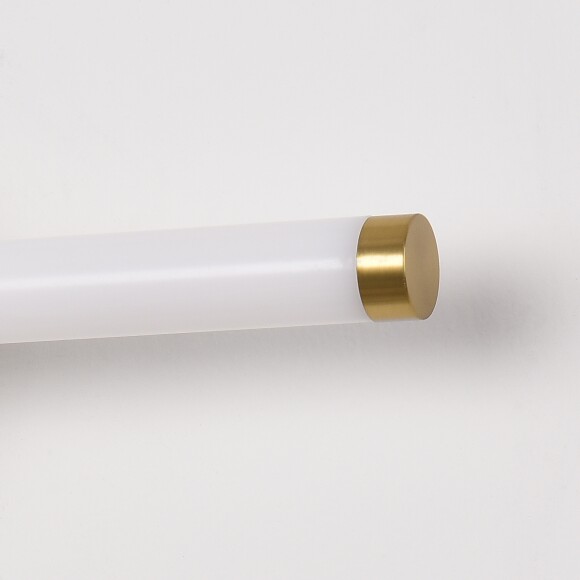 Подсветка для картин Lightstar Noce 201011, LED 9Вт 480Лм CCT переключатель цвет. температуры 3000;4000;6000К, настенный светильник для зеркала, латунь, не поворотный, с выключателем