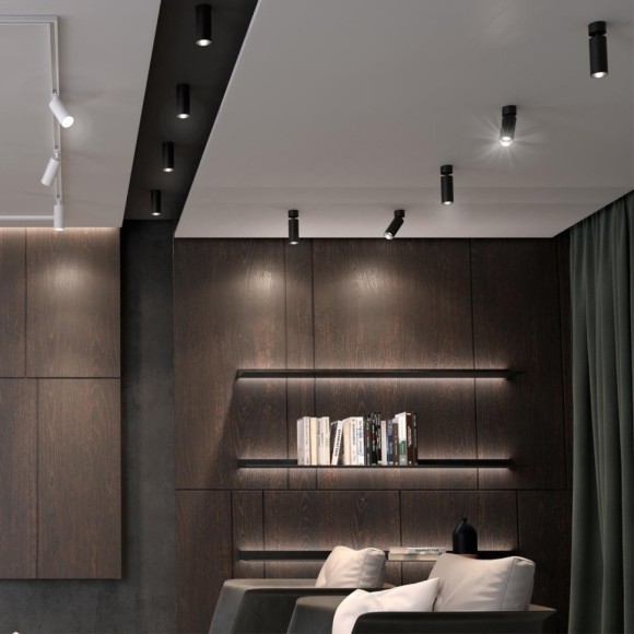 Накладной потолочный светильник Novotech 370869 Slim под лампу 1xGU10 9W