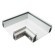 Угловой элемент белый (для профиля-ниши DK5850-WH) Denkirs Flod DK5851-WH