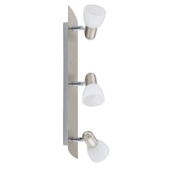 90985 EGLO ENEA Спот светильник с тремя лампами E14, 120Вт, хай-тек, никелевый, белый