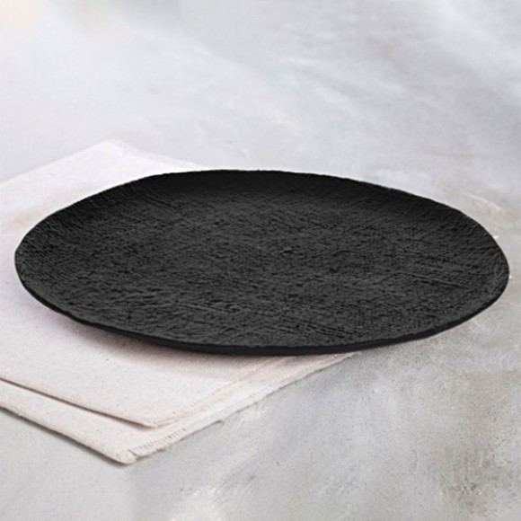 427151 FORLEYET Тарелка декоративная H15, Ø350, алюминий, черный, медный