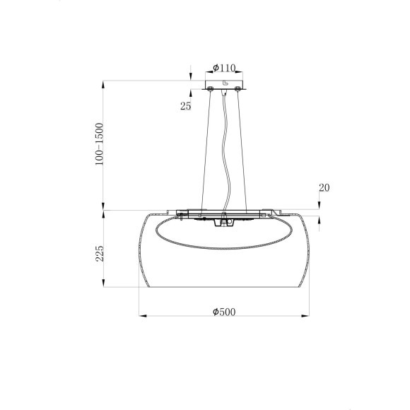 Люстра подвесная Maytoni MOD073PL-L16B3K Solen светодиодная LED 13W