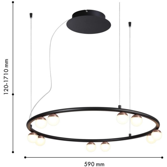 Подвесной светильник Knopp 4320-10P