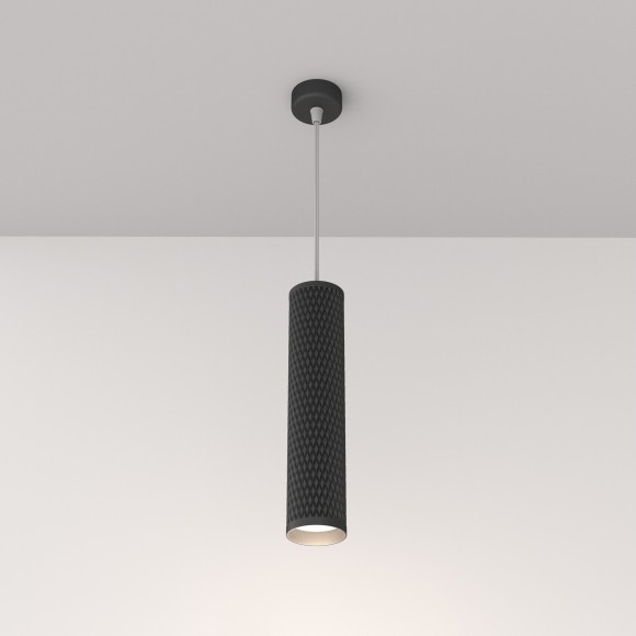 Подвесной светильник цилиндр Maytoni P038PL-01B Focus Design под лампу 1xGU10 50W