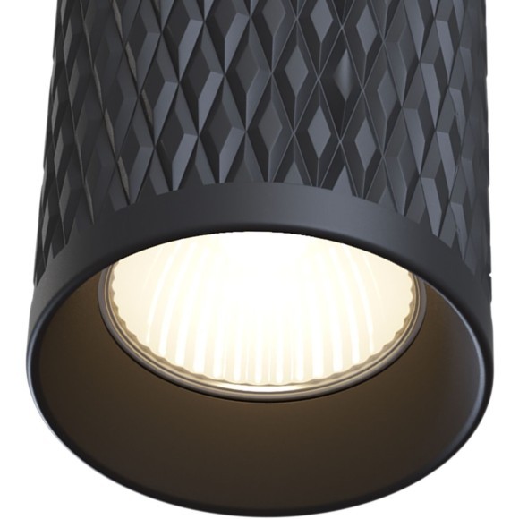 Подвесной светильник цилиндр Maytoni P038PL-01B Focus Design под лампу 1xGU10 50W