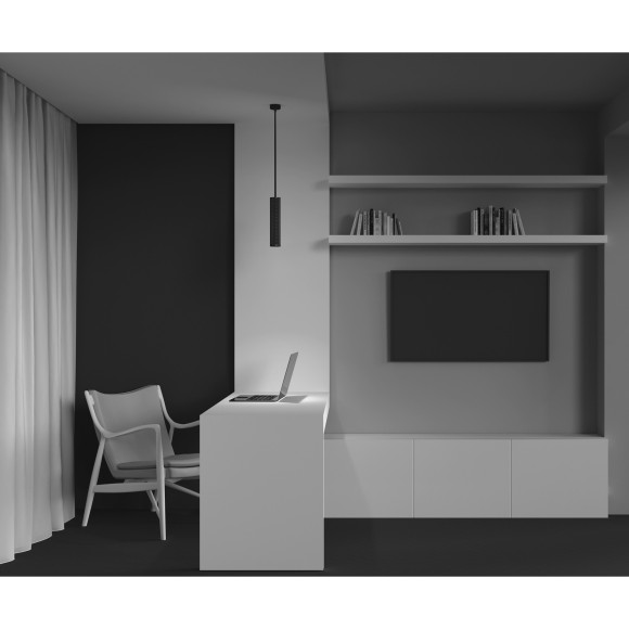 Подвесной светильник цилиндр Maytoni P038PL-01B Focus Design под лампу 1xGU10 50W