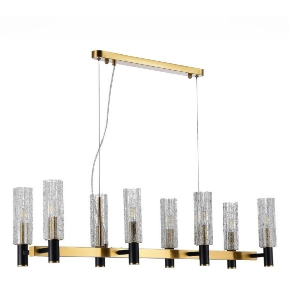 SL1238.303.08 Люстра подвесная ST-Luce Латунь/Кракелированное стекло E14 8*40W CASALI