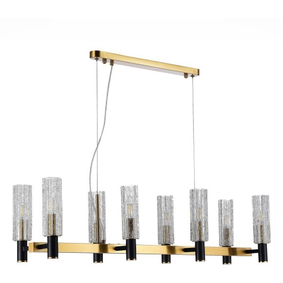 SL1238.303.08 Люстра подвесная ST-Luce Латунь/Кракелированное стекло E14 8*40W CASALI