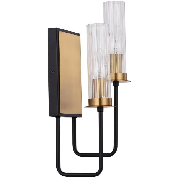 SL336.301.02 Бра ST-Luce Коричневый, Бронза/Прозрачный E14 2*60W DELAVERA SL336.301.02 Бра ST-Luce Коричневый, Бронза/Прозрачный E14 2*60W DELAVERA