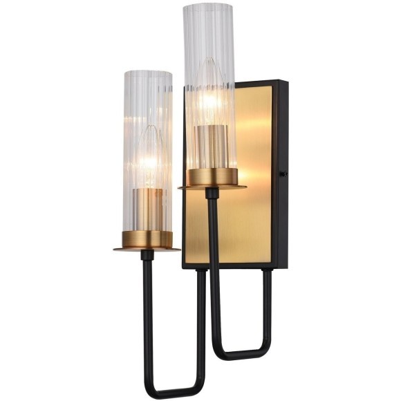 SL336.301.02 Бра ST-Luce Коричневый, Бронза/Прозрачный E14 2*60W DELAVERA SL336.301.02 Бра ST-Luce Коричневый, Бронза/Прозрачный E14 2*60W DELAVERA