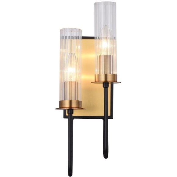 SL336.301.02 Бра ST-Luce Коричневый, Бронза/Прозрачный E14 2*60W DELAVERA SL336.301.02 Бра ST-Luce Коричневый, Бронза/Прозрачный E14 2*60W DELAVERA