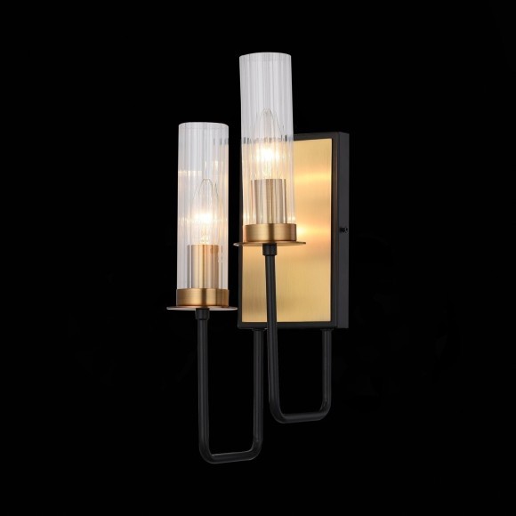 SL336.301.02 Бра ST-Luce Коричневый, Бронза/Прозрачный E14 2*60W DELAVERA SL336.301.02 Бра ST-Luce Коричневый, Бронза/Прозрачный E14 2*60W DELAVERA