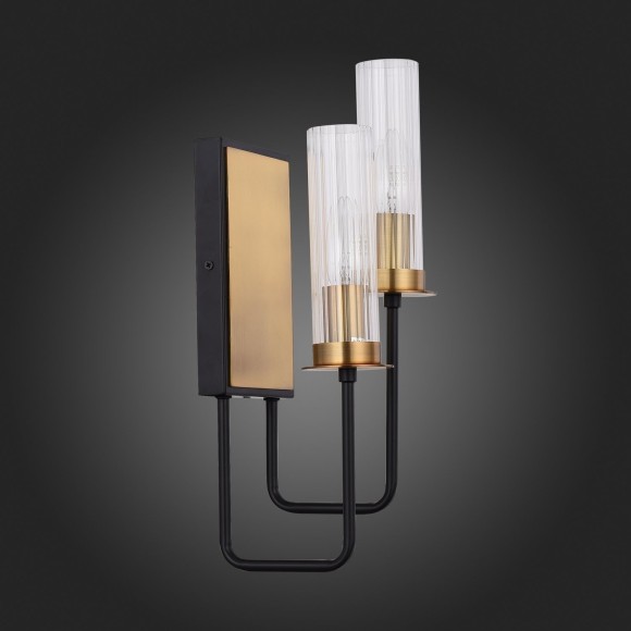 SL336.301.02 Бра ST-Luce Коричневый, Бронза/Прозрачный E14 2*60W DELAVERA SL336.301.02 Бра ST-Luce Коричневый, Бронза/Прозрачный E14 2*60W DELAVERA