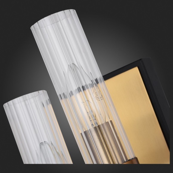 SL336.301.02 Бра ST-Luce Коричневый, Бронза/Прозрачный E14 2*60W DELAVERA SL336.301.02 Бра ST-Luce Коричневый, Бронза/Прозрачный E14 2*60W DELAVERA